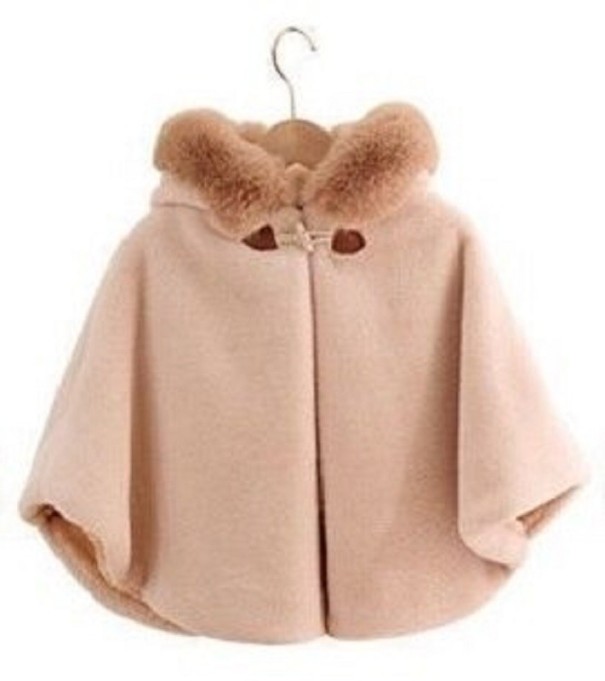 Pigerponcho L1983 lysebrun 3
