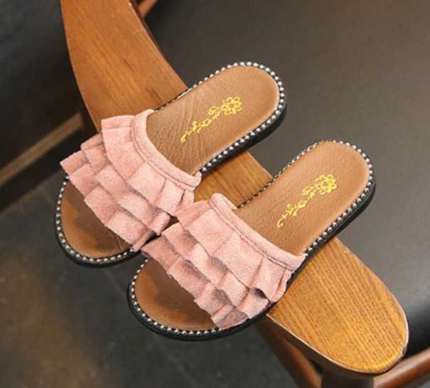 Pigetøfler A2584 rosa 36