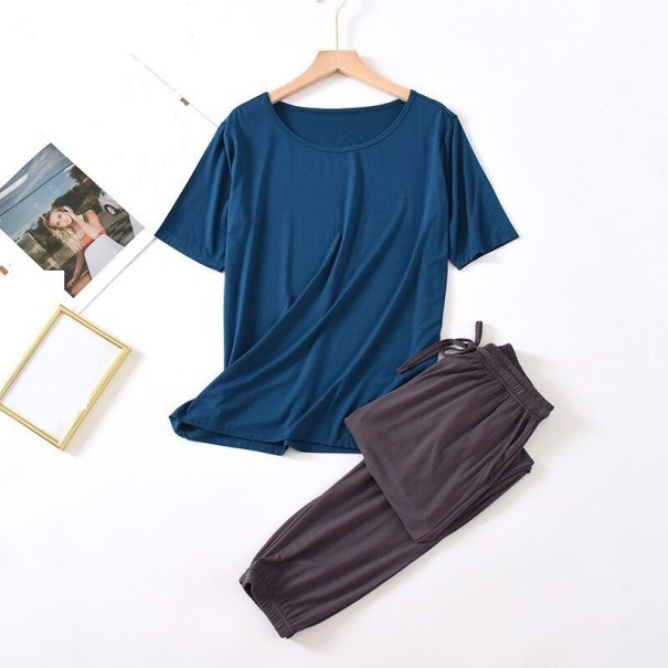 Pigiama da donna P2684 blu scuro L