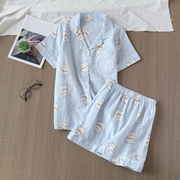 Pigiama da donna P2711 azzurro L