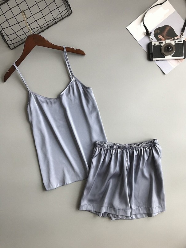 Pigiama da donna P2837 grigio scuro L