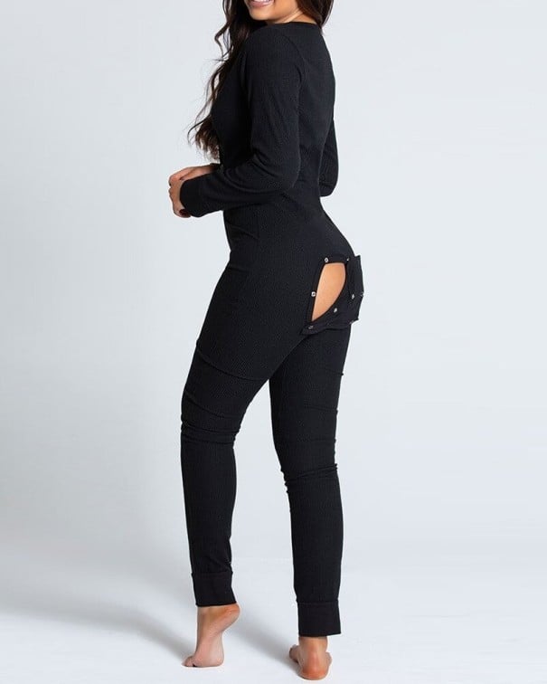Pigiama da donna P3115 nero XS
