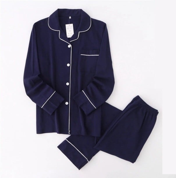 Pigiama da Uomo T2417 blu scuro L