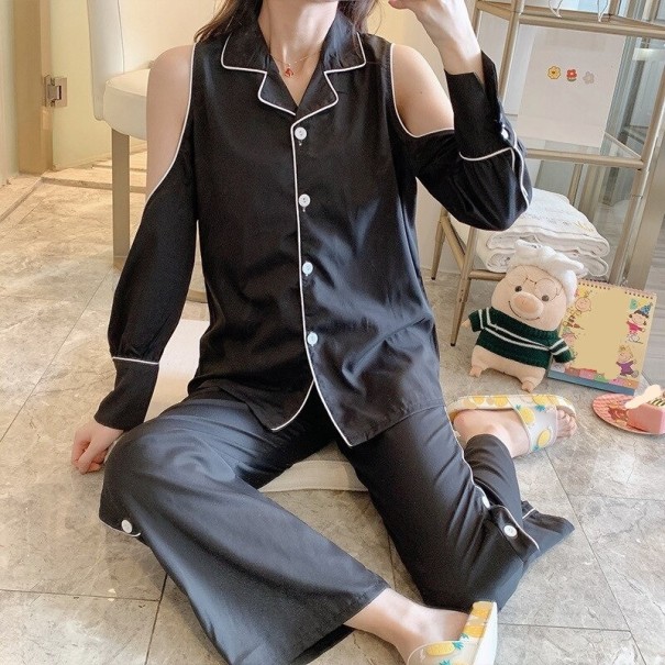 Pigiama Donna P3029 nero L