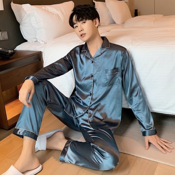 Pijama de hombre T2397 gris oscuro XL