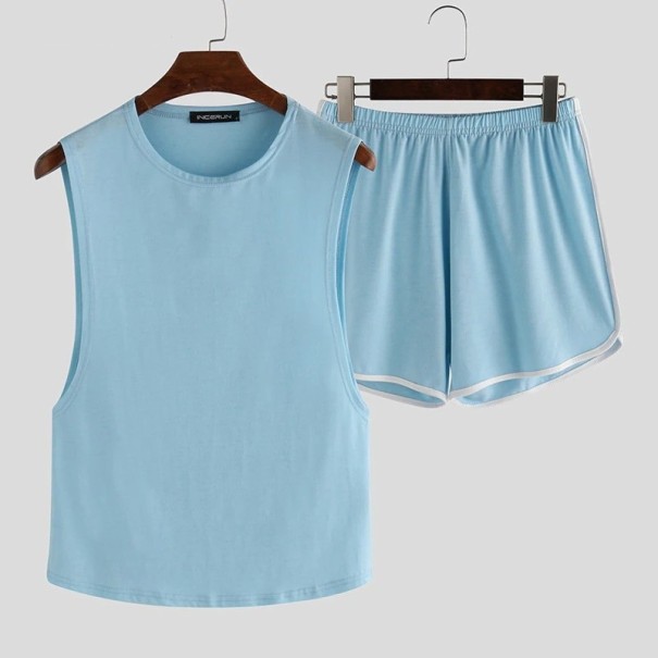 Pijama de hombre T2412 azul claro XS
