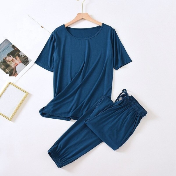 Pijama de mujer P2685 azul oscuro L