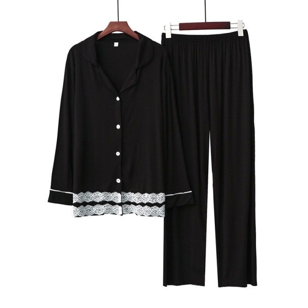 Pijama de mujer P2751 negro