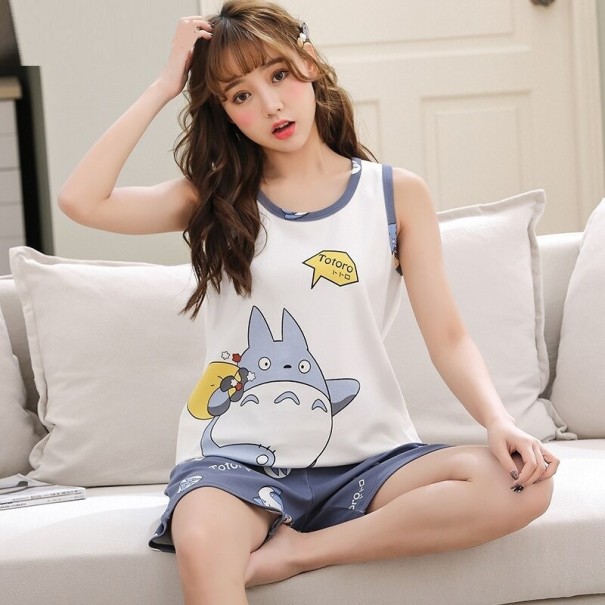 Pijama de mujer P2971 blanco XL