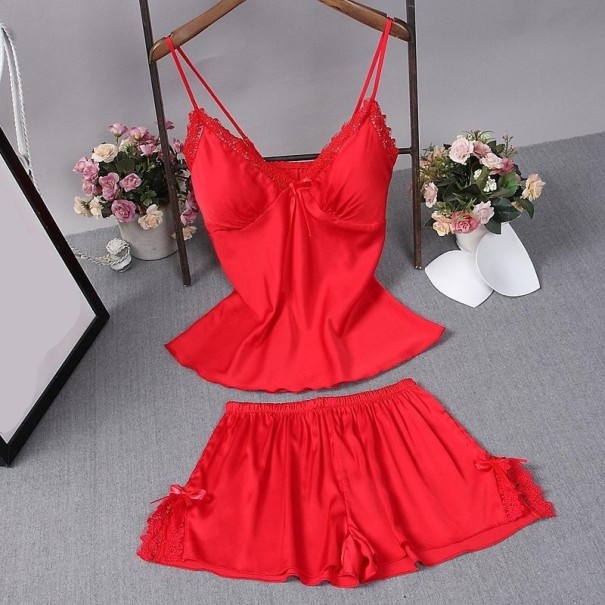 Pijama de mujer P3014 rojo L