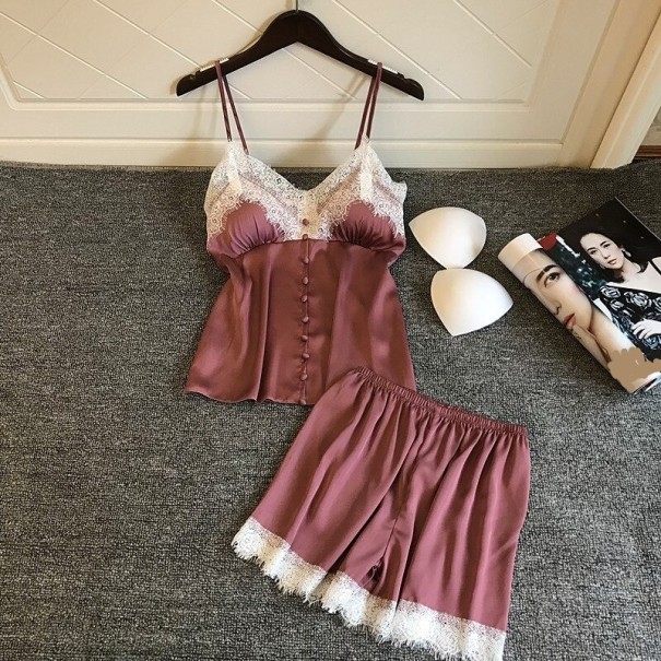 Pijama Feminino P3036 rosa velho S
