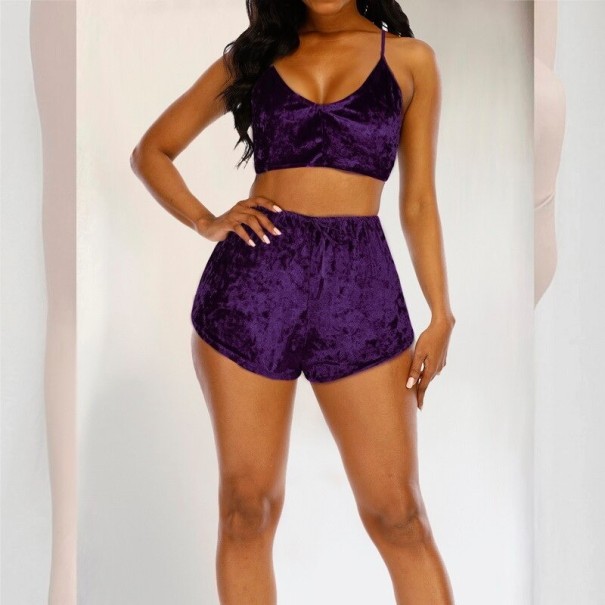 Pijama Feminino P546 roxo XXL