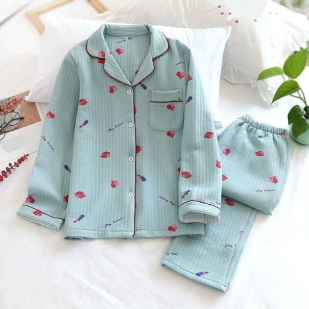 Pijamale de dama P2867 turcoaz M