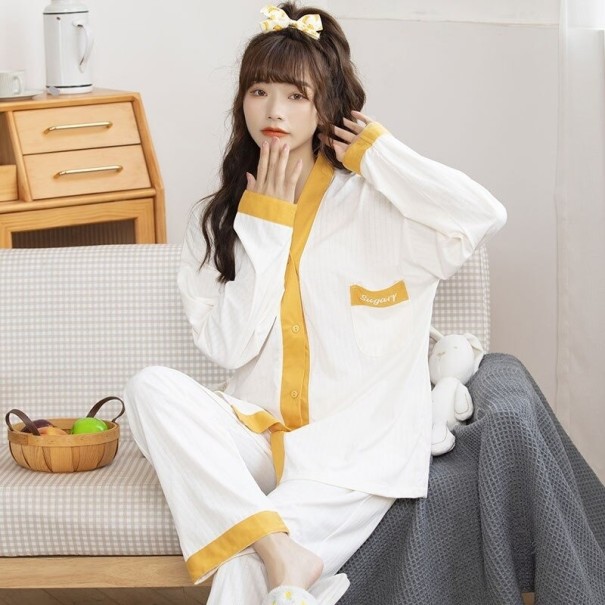 Pijamale de dama P2962 alb M