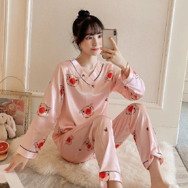 Pijamale de dama P3150 roz M