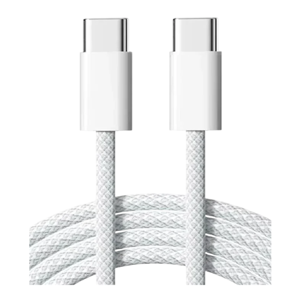 Pikalatauskaapeli 60 W Kaksois-USB-C ja Type-C -kaapeli 1 m PD 6A nopeaan lataukseen ja tietojen synkronointiin harmaa