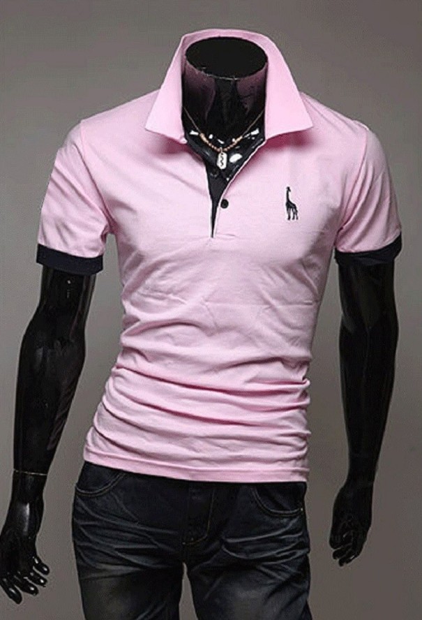Pikétröja herr T2225 rosa L