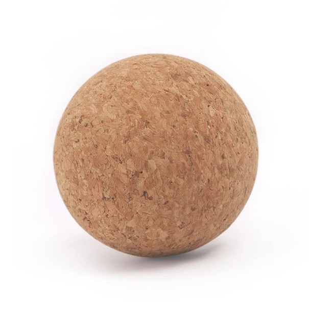 Piłka do masażu Cork Yoga Ball 6 cm Natural Fascial Ball do relaksacji mięśni Joga Rehabilitacja Relaks 1