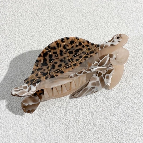 Pince à cheveux en forme de tortue Design décoratif Accessoire capillaire frappant Pour femmes et filles Pour un usage quotidien 2