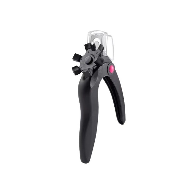 Pince à ongles précise en forme de U 152 x 88 mm Ciseaux pour les contours des ongles pour manucure et pédicure Idéal pour les ongles en acrylique et les faux ongles noir