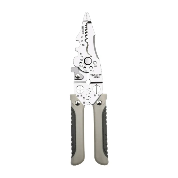 Pince électricienne multifonction 21,7 cm Outil de coupe et de dénudage Pince combinée pour installations électriques et réparations 1