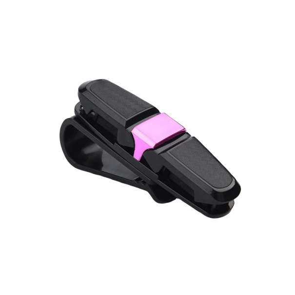 Pince pour voiture pour lunettes violet