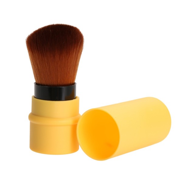 Pinceau rétractable pour poudre jaune