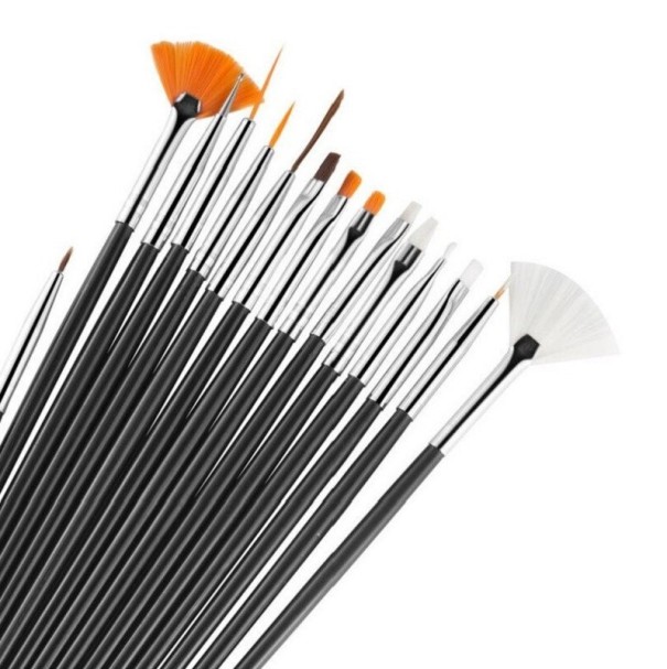 Pincéis de Pastry para Decoração 15 pcs preto