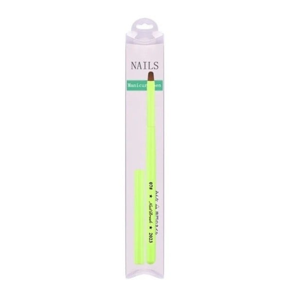 Pincel cosmetic verde 9 mm NailBrush 2023 pentru unghii Pincel elegant pentru pictarea modelelor și arta unghiilor pentru utilizare profesională 1