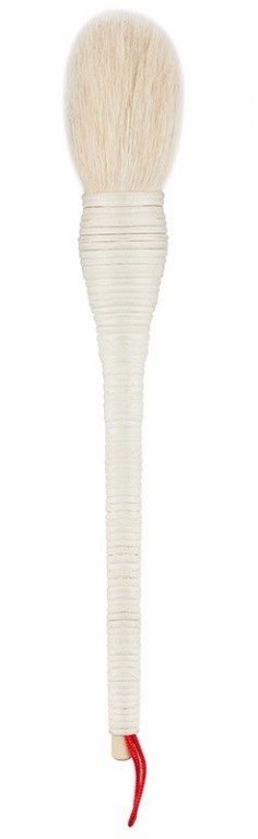 Pincel profissional para blush de design interessante branco