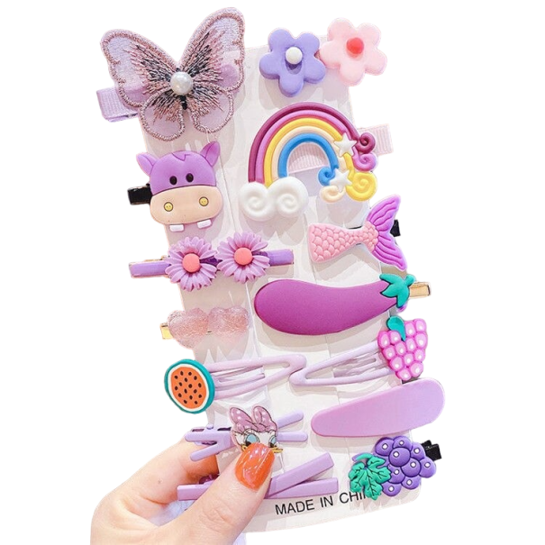 Pinces à cheveux pour enfants 14 pcs 4