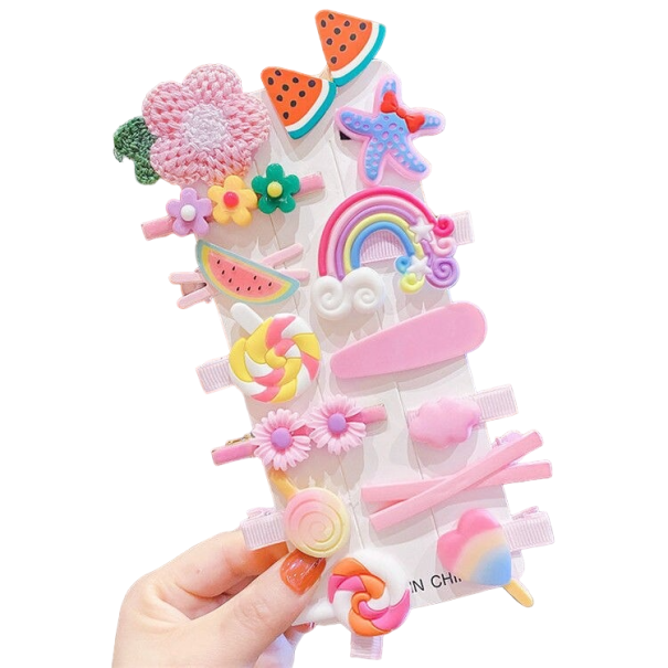 Pinces à cheveux pour enfants 14 pcs 7