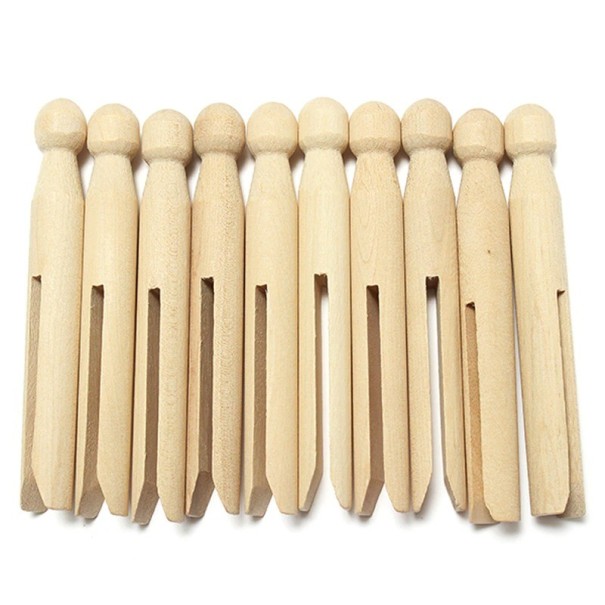 Pinces à linge en bois 10 pcs 1