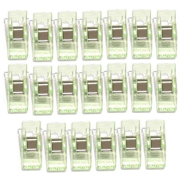 Pinces de fixation 20 pcs vert