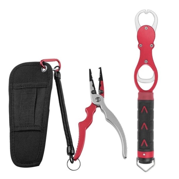 Pinces de pêche 2 pcs rouge