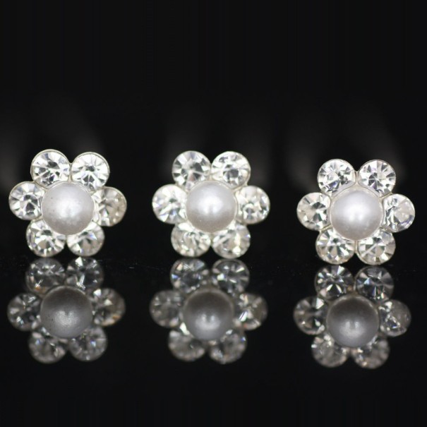 Pinettes décoratives avec pierres et perles - 20 pcs 1