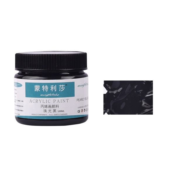 Pinturas acrílicas nacaradas 100 ml negro