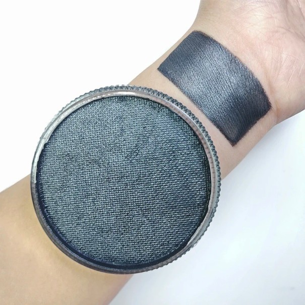 Pinturas luminosas UV para cuerpo y rostro Pinturas UV profesionales 30 g Maquillaje de Halloween de efecto duradero gris