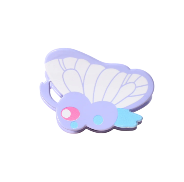 Pinza para el cabello Mariposa 7,7 x 5 cm Hebilla decorativa para mujeres Clip de cabello de plástico ligero Diseño juguetón Sujeción firme 1