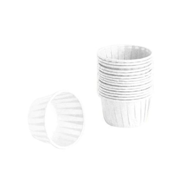 Pirottini per muffin 50 pz bianco