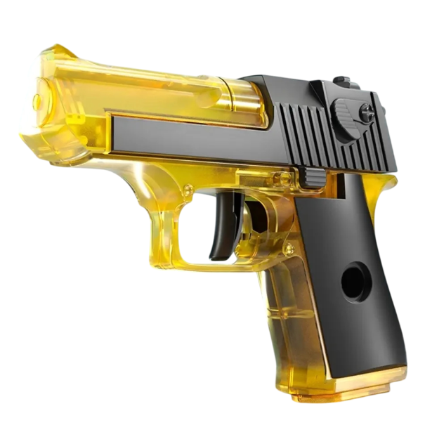 Pistol de apă manual pentru copii Jucărie de pulverizare din plastic cu o rază de acțiune de 10 m Distracție de vară pentru copii în grădină galben