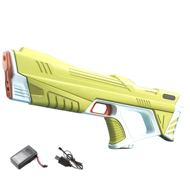 Pistol electric cu apă 43 cm Pistol pentru copii reîncărcabil cu încărcare USB Jucărie modernă cu apă pentru grădină Brăzdare de vară verde