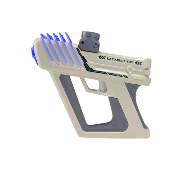 Pistol electric cu bile cu gel scurt Pistol spațial pentru copii cu încărcare USB jucărie sigură pentru băieți și fete portocale