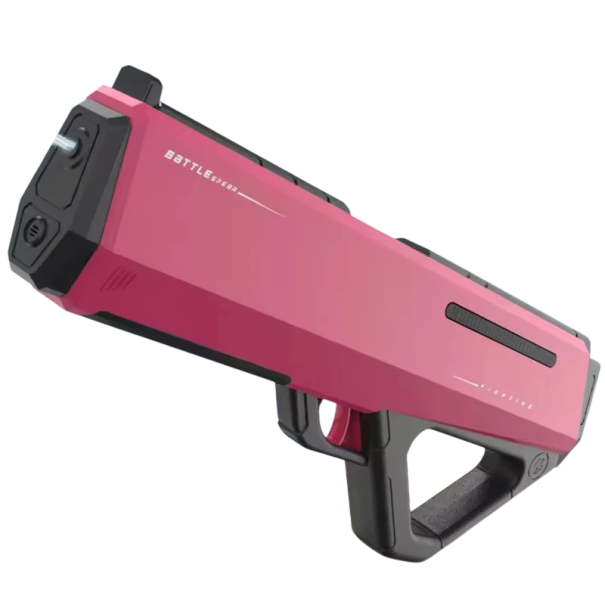 Pistola ad acqua elettrica 400 ml serbatoio Aspirazione automatica dell'acqua con pulsante Pistola spruzzatrice automatica Giocattolo estivo per piscina spiaggia giardino rosa