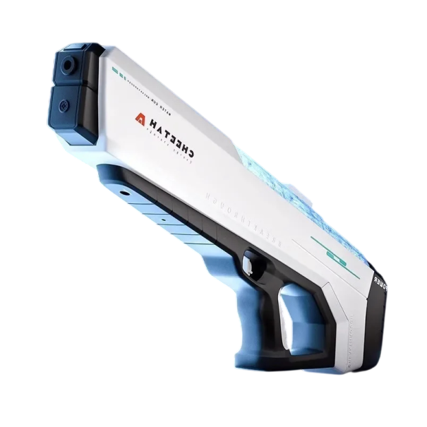 Pistola ad acqua elettrica 54 x 6 x 20 cm serbatoio da 800 ml assorbimento automatico dell'acqua pistola spruzzatrice potente gioco estivo per piscina spiaggia bianco