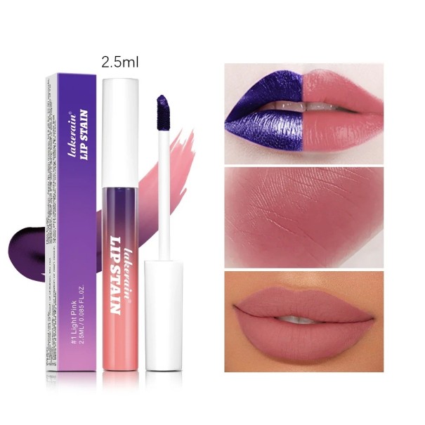 Pitkäkestoinen vedenpitävä pinkki huulipuna 2,5 ml Hienovarainen huulipuna Luonnollinen vaikutus Nestemäinen huulipuna Nopeasti kuivuva Kosmetiikka Light pink