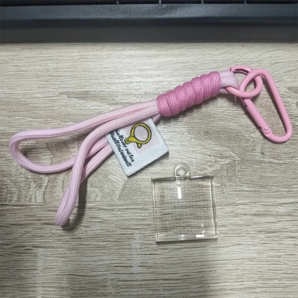 Pixel fotografisk hjälpmedel akrylmosaiklins för kreativ fotografering nyckelring transparent glas blå svart rosa rosa