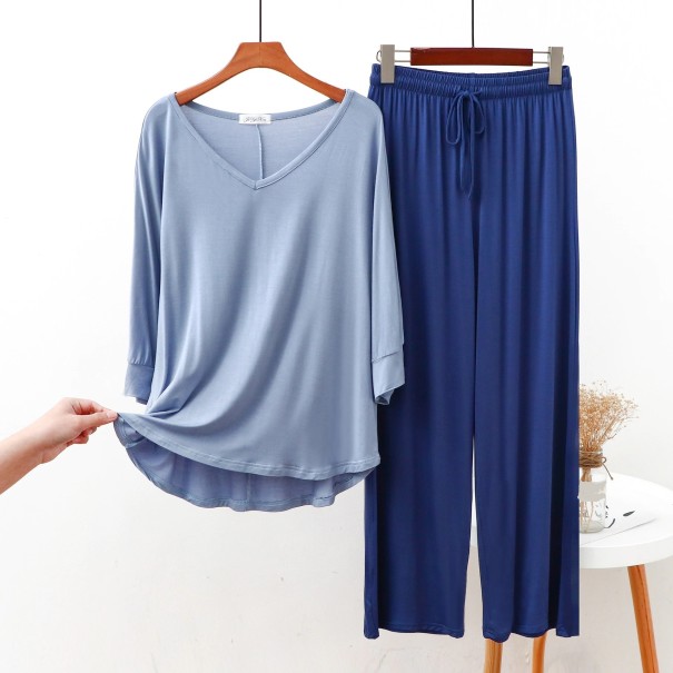 Piżama damska P2688 niebieski L