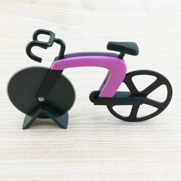 Pizzaskärare cykel rosa