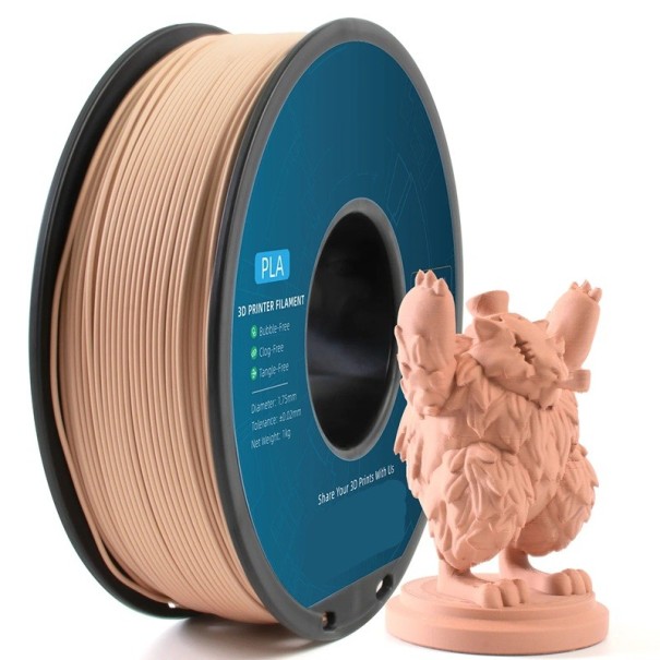 PLA-Filament 1,75 mm 1 kg Spule Matte Textur Scharfe Details Hochwertiger Druck Für alle 3D-Drucker Drucktemperatur 190-220°C beige